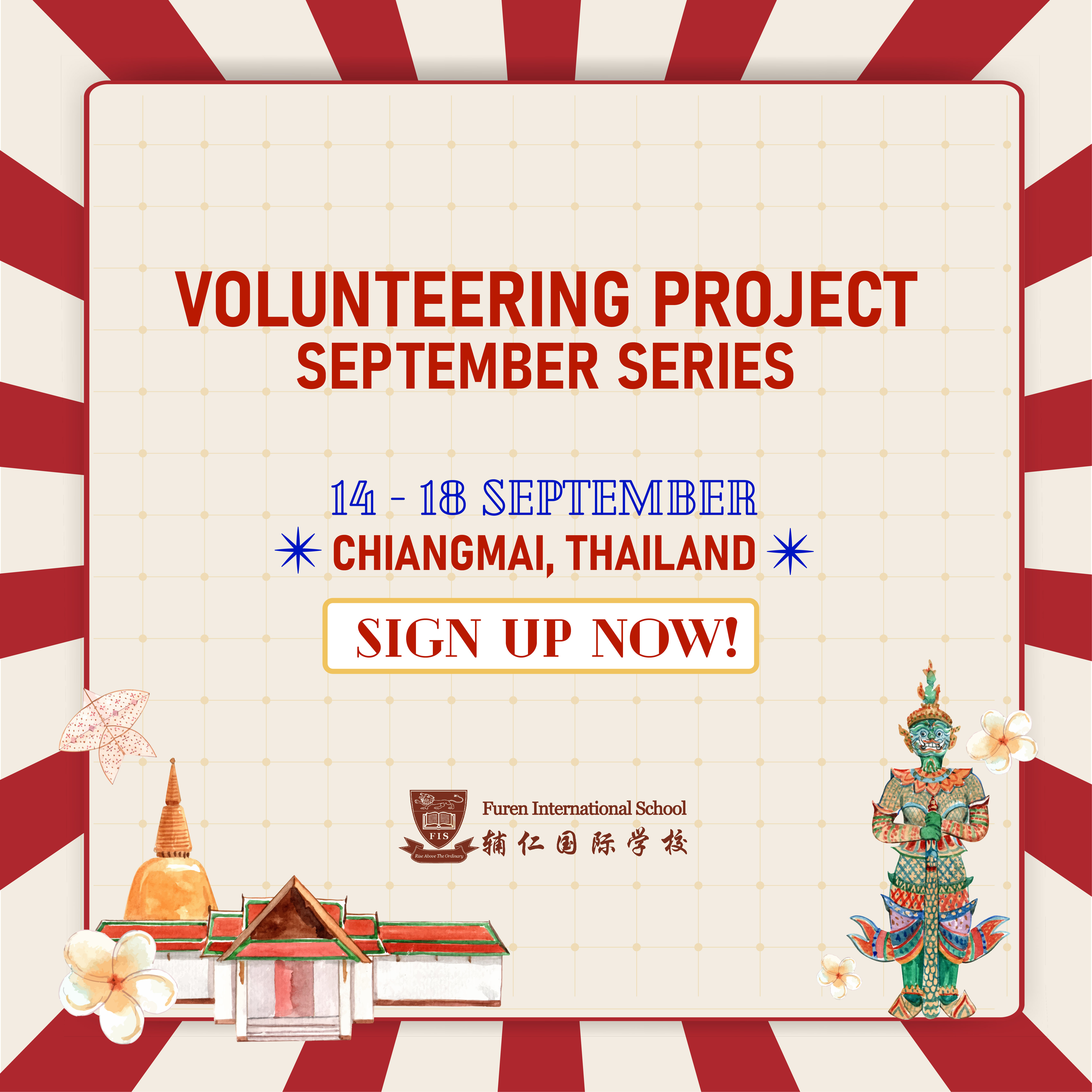 Chiangmai, Thailand Volunteering Project registration