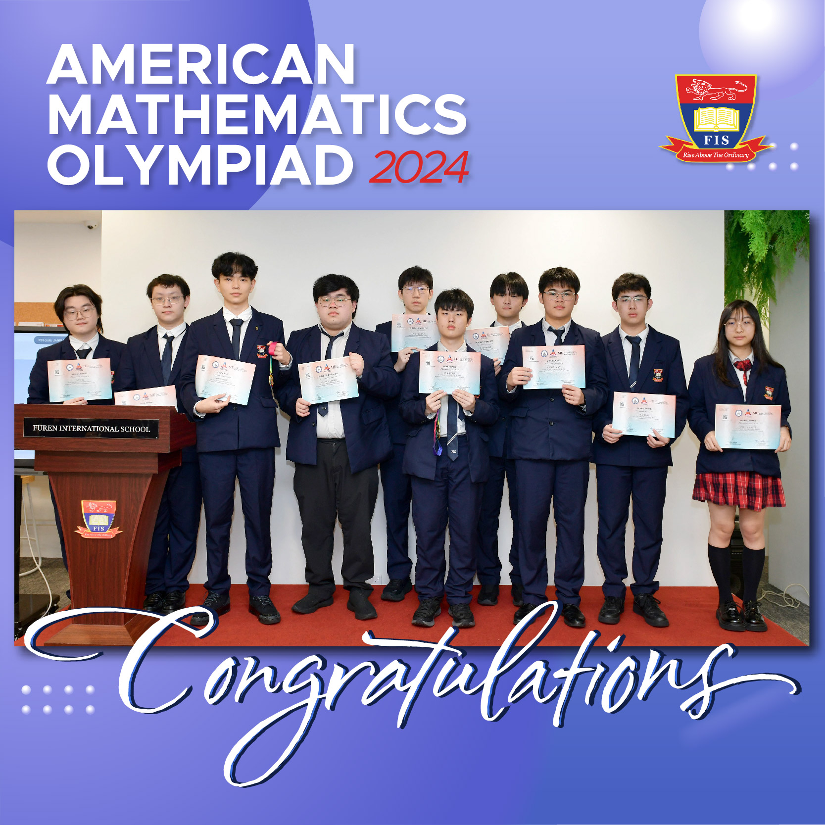 American Mathematics Olympiad 2024 results is out! American Mathematics Olympiad 2024 results is out!