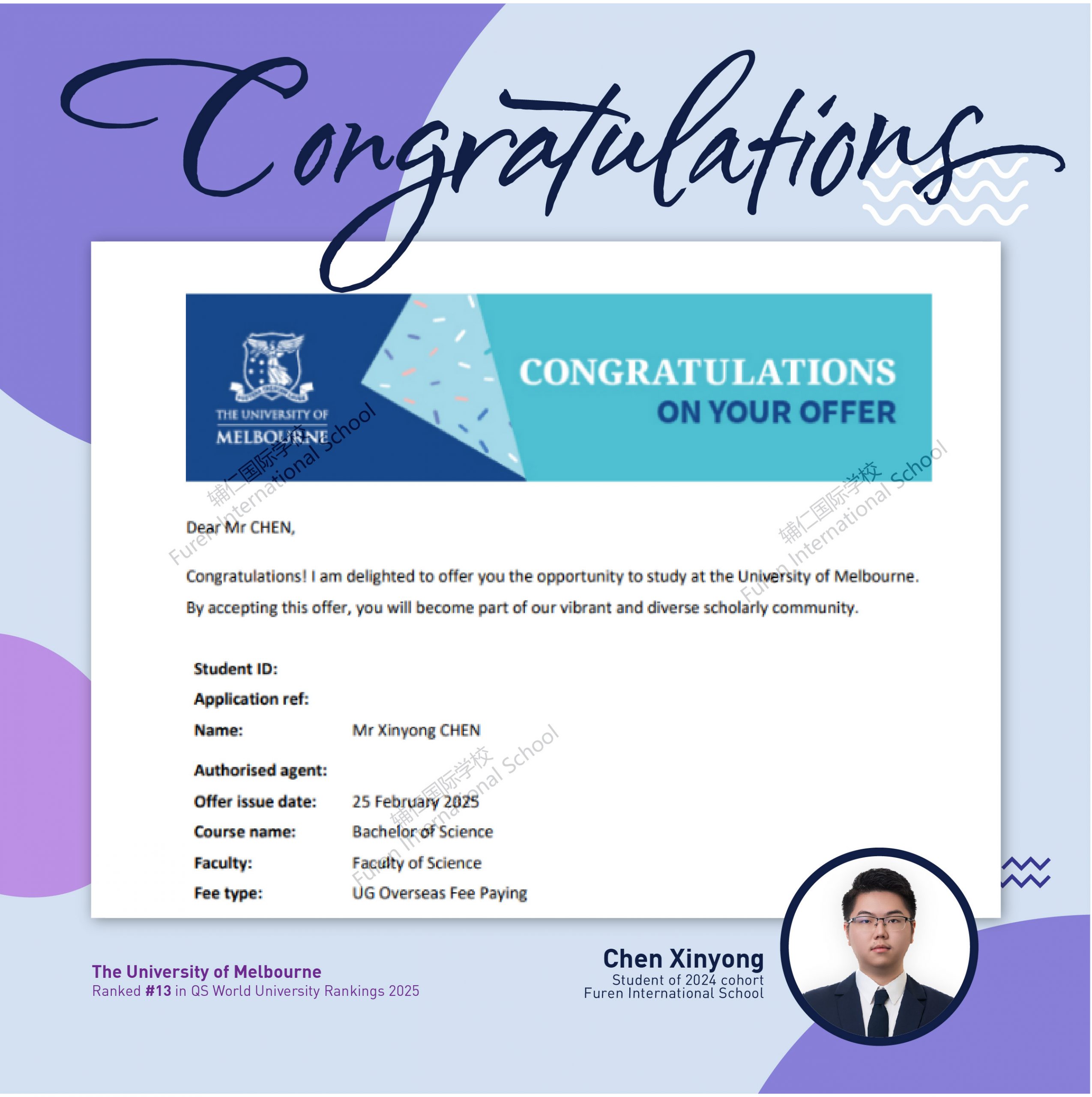 FIS offers – The University of Melbourne offer